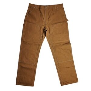 Carhartt Utility Double Knee Pants Duck Helmets to Hardhats B01 BRN Size 42 x 34
